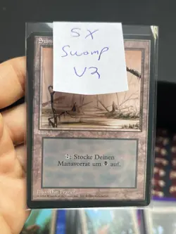 5x German Fbb Swamp • Unplayed / Mostly Clean • Basic Land • Mtg - Image 5