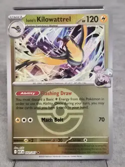 Iono's Kilowattrel - 072/217- Poke Ball Reverse Holo Uncommon Pokemon TCG - Image 1