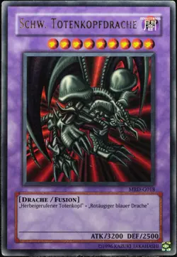 Yu-Gi-Oh! Schw. Totenkopfdrache MRD-G018 Ultra Rare [LP] Skull Dragon | DE 2002 - Image 1