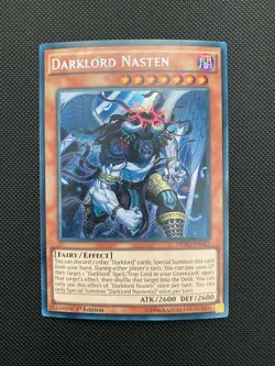 Yugioh! Darklord Nasten - DESO-EN032 - Secret Rare - 1st Edition Near Mint, Engl - Image 1