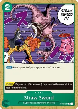 One Piece Straw Sword (ST02-017/39) Starter Deck 02 Worst Generation NM - Image 1