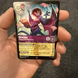 2025 Disney Lorcana Demona Scourge of the Wyvern Clan Whispers Well #55/204 - Image 3