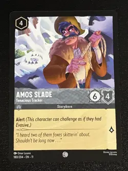 Disney Lorcana Winterspell Amos Slade - Tenacious Tracker 180/204 NM - Image 1