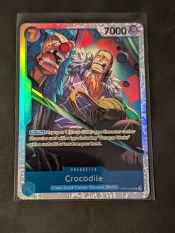 One Piece Card TCG - Crocodile (OP09-046) (V.1) SR NEAR MINT English - Image 1