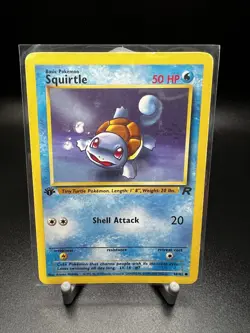 1st Edition Squirtle 68/82 Team Rocket Set Rare Vintage Pokemon Card - LP - Image 1
