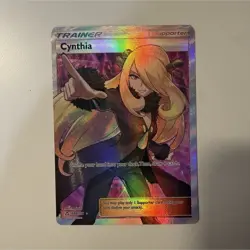 Pokemon TCG Cynthia Full Art Ultra Rare Holo Trainer Card SM-Ultra Prism 148/156 - Image 1