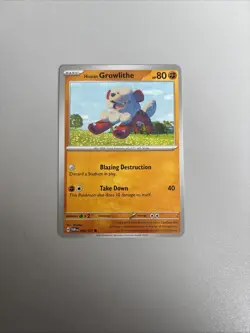 Hisuian Growlithe Reverse Holo Card 99/167 Twilight Masquerade Common - Image 1