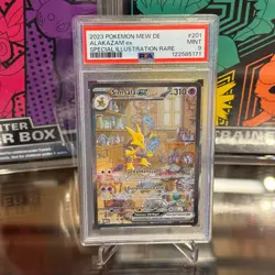 PSA 9 Alakazam ex Pokemon 151 Graded Card 2023 SIR Graded Card 201 - Image 1