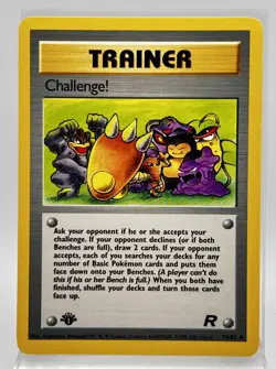 Challenge! First Edition 74/82 Pokemon Card 2000 Team Rocket LP - Image 1