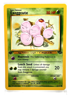 Exeggcute 1st First Edition 52/64 Pokemon Card 1999 Jungle LP - Image 1