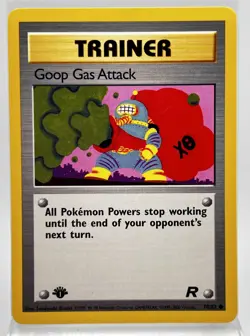 Goop Gas Attack First Edition 78/82 Pokemon Card 2000 Team Rocket LP - Image 1
