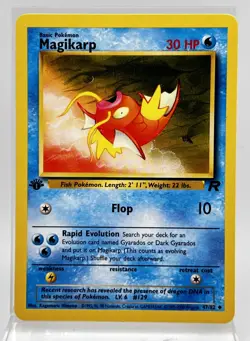 Magikarp 1st First Edition 47/82 Pokemon Card 2000 Team Rocket LP - Image 1