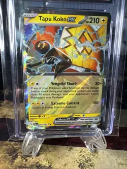 CGC 9.5 Tapu Koko ex 068/182 Paradox Rift TCG Pokemon Card Graded - Image 2