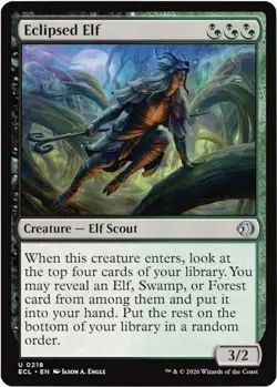 x4 Eclipsed Elf - Foil U MTG Lorwyn Eclipsed M/NM, English - Image 1
