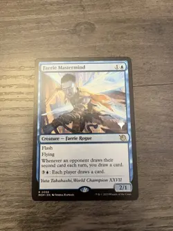 Magic the Gathering MTG Faerie Mastermind PROMO Near Mint - Image 2