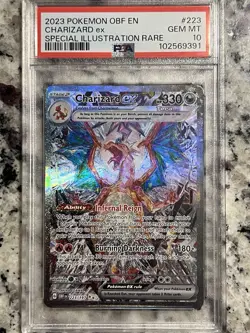 Pokemon 2023 Charizard ex 223/197 SIR Obsidian Flames GEM MINT PSA 10 - Image 1