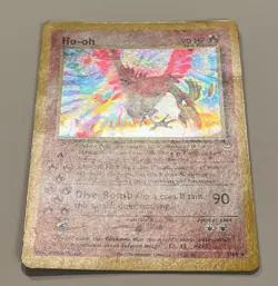 Ho-Oh Holo 7/64 – Neo Revelation Pokemon *DOUBLE HOLO ERROR* – LP - Image 4