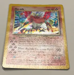 Ho-Oh Holo 7/64 – Neo Revelation Pokemon *DOUBLE HOLO ERROR* – LP - Image 5