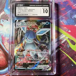 Pokemon Glaceon VMAX S6a Eevee Heroes 025/069 Triple Rare Holo CGC 10 Japanese - Image 1