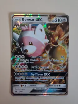 Pokemon TCG Bewear GX - Sun & Moon SM34 Holo - NM/M - Pack Fresh - Image 1