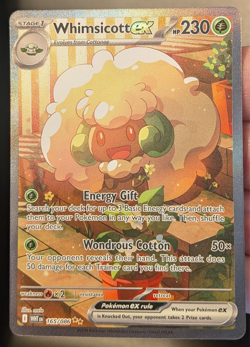 Pokemon Whimsicott ex White Flare Special Illustration Rare 165/086 - Image 1