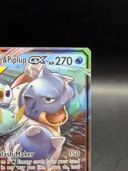 Blastoise & Piplup GX 38/236 Sm-Cosmic Eclipse Holo Pokemon NM Near Mint - Image 3