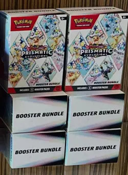 Pokemon TCG Prismatic Evolutions Booster Bundle LOT OF 6 - Image 1