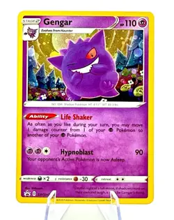 Pokemon Gengar Promo SWSH052 S&S Black Star Holo Rare - Image 1