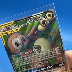 Pokemon Rowlet & Alolan Exeggutor GX 214/236 SM-Unified Minds Full Art Holo Ult… - Image 4