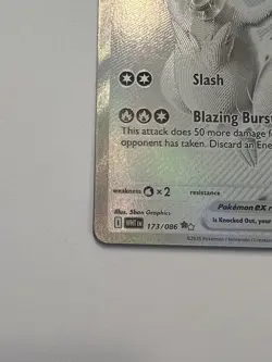 Pokemon Reshiram EX 173/086 SV: White Flare Full Art Holo Black White Rare NM - Image 4