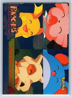 1999 Topps Pokemon Movie Looks Like Trouble Foil #44 LP-NM Holo - Image 1