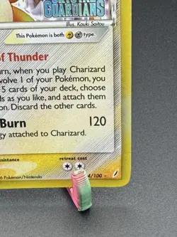*US SELLER* Pokemon Charizard 4/100 Crystal Guardians stamped Reverse Holo MP - Image 5