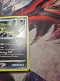 Tyranitar Lv 61 30/100 Stormfront Holo Rare 2008 Pokemon MP - Image 3