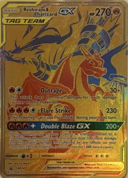 Pokemon - 🔥Reshiram & Charizard🔥GX - SM247 - Tag Team: Black✩Star Promo! - Image 1