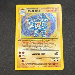 Pokemon TCG Machamp Holo Rare 1st Edition Base Set 8/102 - Image 2