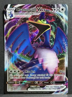 Pokemon TCG Cramorant VMAX 055/072 Shining Fates Ultra Rare Near Mint Condition - Image 1