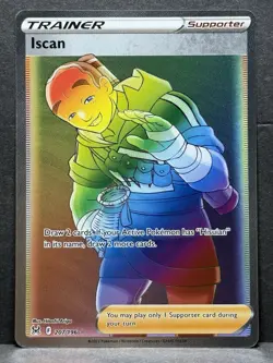 Iscan 207/196 Full Art Rainbow Secret Rare Pokemon 2022 Lost Origin NM - Image 1