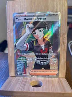 Pokemon TCG Team Rocket's Proton 227/182 Full Art Sv10: Destined Rivals NM+ - Image 1