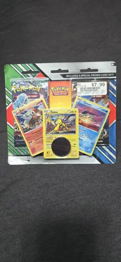 Pokemon Legendary Beasts Blister Entei Raikou Suicune •2 Boosters + Coin - Image 1
