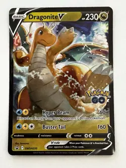 Pokemon TCG Dragonite V Pokemon GO SWSH235 Black Star Promo - Image 1