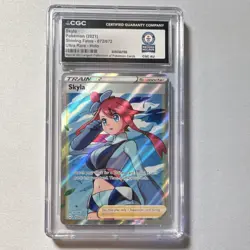 Pokemon Skyla Shining Fates 072/072 Ultra Rare Holo CGC World Record 1 of 1 - Image 1