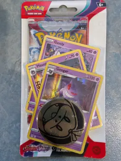 Pokemon TCG Scarlet & Violet Premium Checklane Blister GENGAR ✅ - Image 1