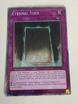 Yugioh - Eternal Soul x 3 - 1st Edition Platinum Secret Rare NM - Free Holo Card - Image 3
