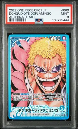 Donquixote Doflamingo One Piece 2022 Romance Dawn Japanese OP01-060 PSA 9 - Image 1