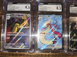 Lot x 8 Graded Pokemon Card Slabs CGC 10 English Volcanion SIR Milotic Thundurus - Image 2
