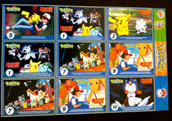 1998 Burger King Pokemon Trivia Cards - UNCUT SHEET Of 9 - Image 1