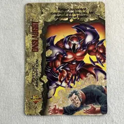 OverPower Marvel Fleer 1996 Onslaught Psychic Absorption Promo Comic Card - Image 1