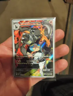 Pokemon TCG Team Rockets Houndoom Illustration Rare Card 191/182 Destined Rivals - Image 2