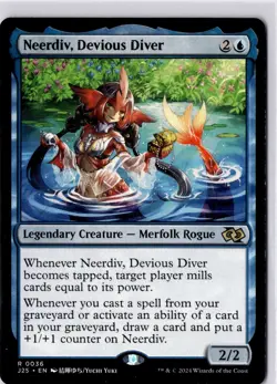 Neerdiv, Devious Diver (Anime) Foundations Jumpstart Regular NM R 0036 - Image 1