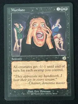 1x MTG Mutilate - Torment (TOR) #73 - Magic the Gathering - Image 1